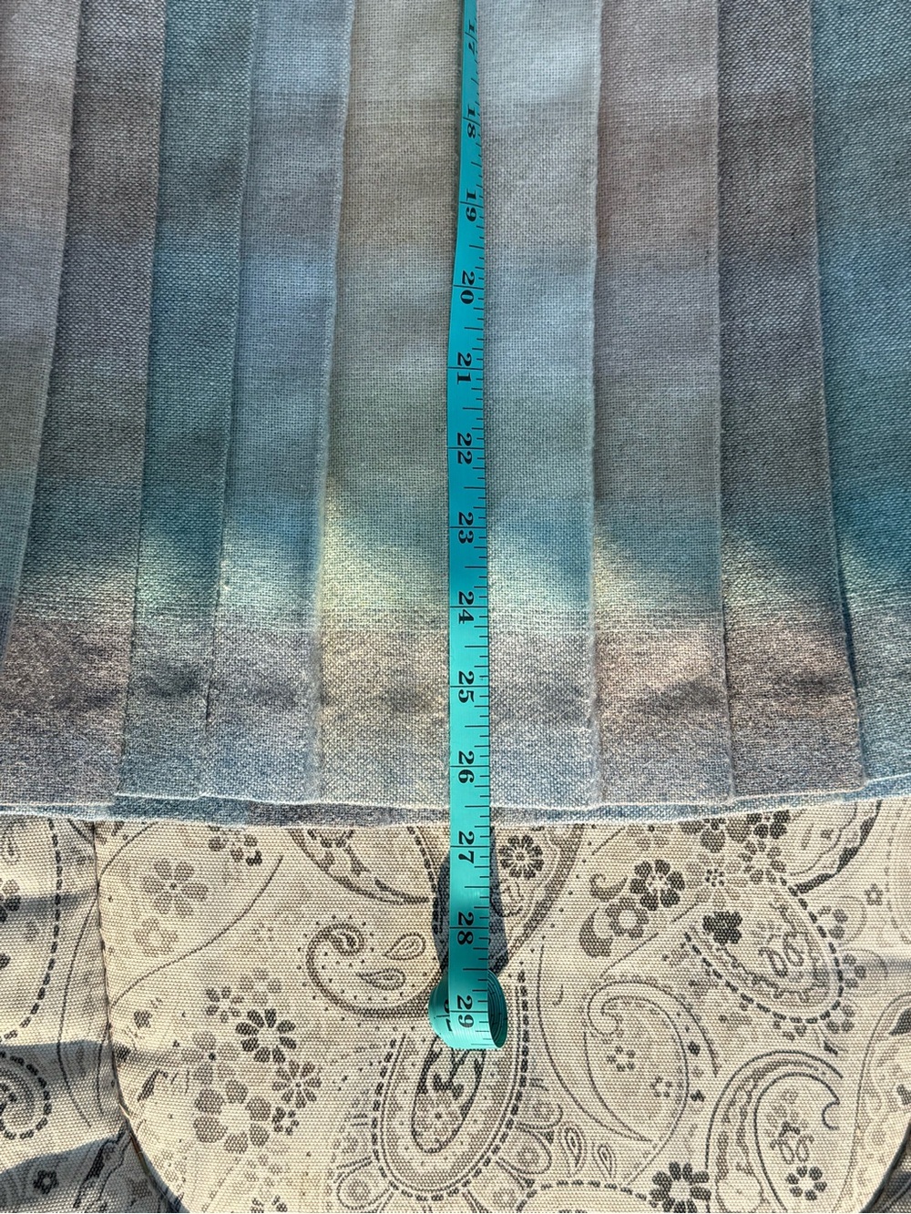 Vintage Pleated Pastel Plaid Wool Blend Midi Skirt - Picture 6 of 8